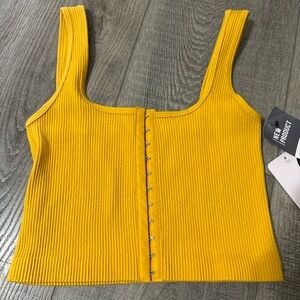 💛NWT LovePoem Ribbed Button-Front💛